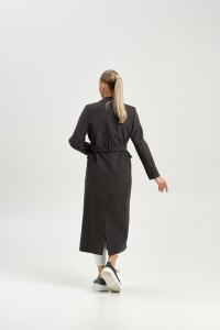 Пальто женское демисезонное 26326 (темно-серый)