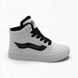 Кроссовки на меху 6687-3 белые