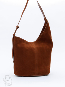 Сумка женская кожаная 1007M brown Polina&Eiterou