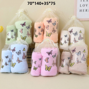 Набор Полотенец Микрофибра “Бабочки”