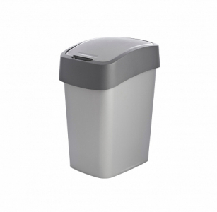 Контейнер для мусора FLIP BIN 9л серебристый/графит