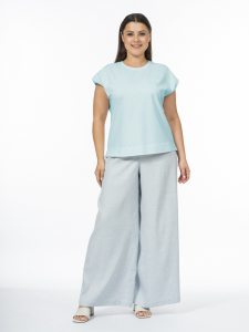 Футболка из хлопка с уникальным 3D-декором