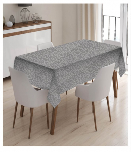 Скатерть EFOR 160*220 KDK серый ПВХ-упаковка GRI PVC