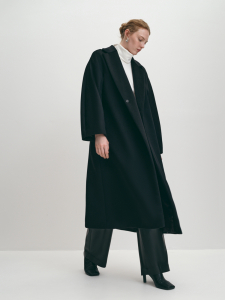 Пальто демисезонное длинное шерстяное