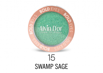 Тени для век Bold Eyes Alvin D`or зеленый 15 болотный шалфей  жемчуга, металлика и хамелеон