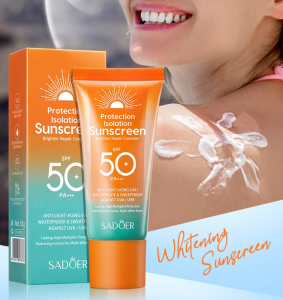 Солнцезащитный водоустойчивый крем для лица и тела SPF 50 Sadoer Sunscreen , 50 мл.