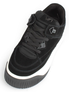 05-A501-1 BLACK Кроссовки женские (натуральная замша)