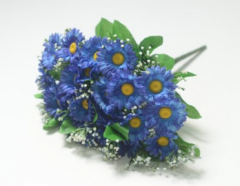 Искусственные цветы, Ветка в букете ромашка 24 головы (1010237)