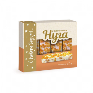 НГ Нуга с апельсином расф. 140г  (8шт/кор)
