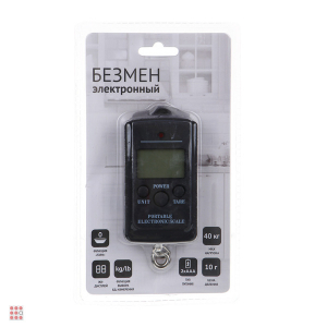 Vetta Безмен электронный, вертикальный, ЖК-дисплей, макс. нагрузка 40кг, 2xААА