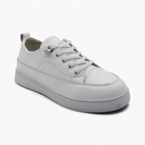 Кроссовки из натуральной кожи 23-586 белые