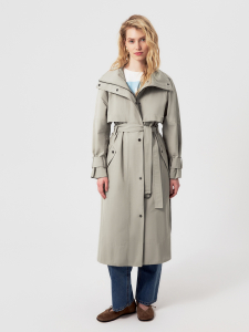 Тренч силуэта трапеция