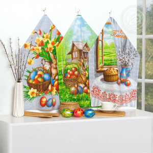 Набор полотенец из рогожки 