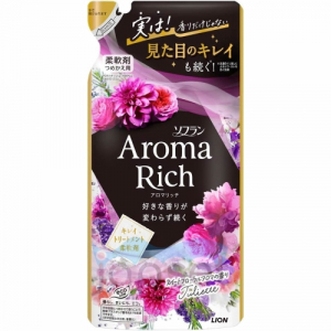 Lion Aroma Rich Juliette Кондиционер для белья с ароматом черной смородины, жасмина и ванили, мягкая упаковка, 380 мл