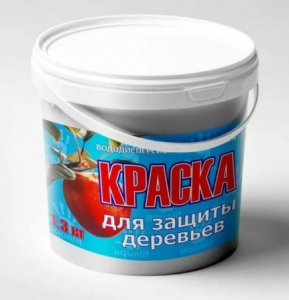 Краска д/деревьев 1,3кг водод.лат.