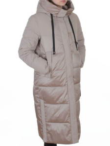 A81 BEIGE Пальто зимнее женское (200 гр. холлофайбер)