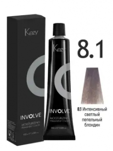 Крем-краска KEZY INVOLVE COLOR 8.1 Интенс.св.пепельный блондин 100мл