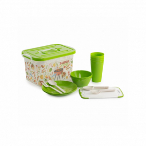 Набор для 4 персон в контейнере 6.5л BBQ PARTY