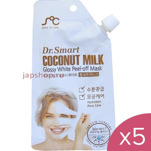 Комплект: 942768 Dr.Smart Coconut Milk Pill Off Mask Маска-пленка с кокосовым молоком, 25 гр.х5шт.