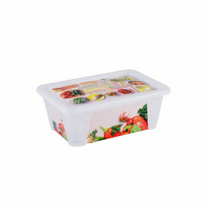 Контейнер прямоугольный GREEN & RED с декором 1.65л