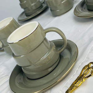 155-008 Кофейный набор 12пр. 140мл в под.уп.(х8)Фарфор