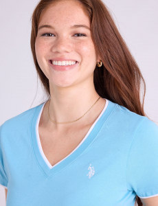 DOUBLE BAND V-NECK T-SHIRT