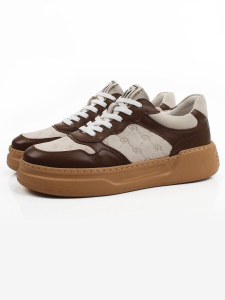 03-X79173-A2 BROWN/BEIGE Кроссовки мужские (натуральная кожа, нубук)