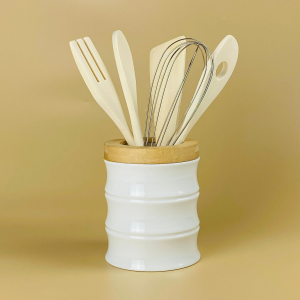 140-164 Набор кухонных принадлежностей 5пр. на подставке BAMBOO в под.уп.(х18)