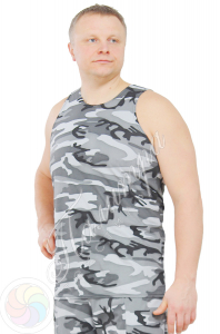 Майка КМФ, широкое плечо (серый)