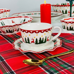 164-059 Чайный набор 12пр. 240мл НОВЫЙ ГОД в под.уп.(х6)Фарфор
