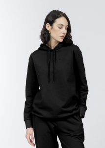 Свитшот с капюшоном из хлопкового футера