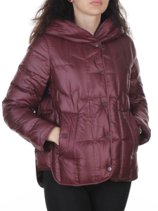 H993 BURGUNDY Куртка демисезонная пуховая женская