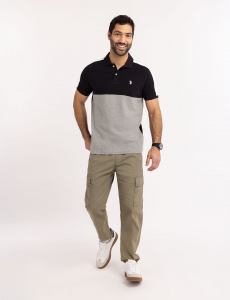 COLOR BLOCK OTTOMAN POLO SHIRT