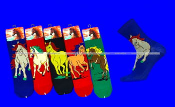 5 ПАР - Носки универсальные ЦВЕТНЫЕ Символ 2026 года арт. 1868