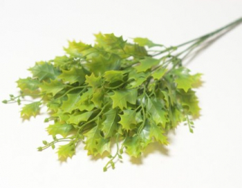 Искусственные цветы, Ветка в букете зелени лист клена (1010237) (200)