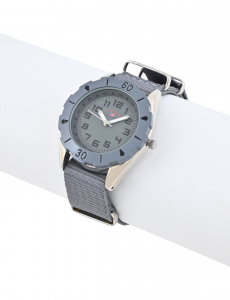 USPA JUNIOR GREY NYLON STRAP WATCH