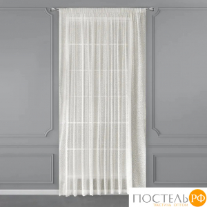 CASSIA КАССАНДРА экрю Тюль на шт.ленте 300х280, 1пр, плстр.