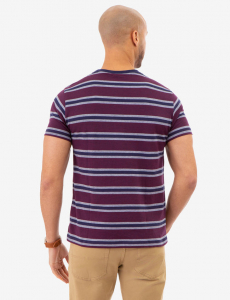 BIRDSEYE STRIPE JERSEY T-SHIRT