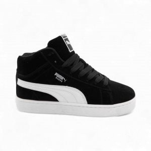 Кроссовки на меху А66 черные п/п