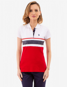 TRI COLORBLOCK POLO SHIRT