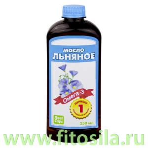 Льняное масло первый холодный отжим - БАД, 250 мл