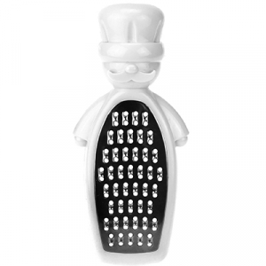 Терка односторонняя мелкая из нержавеющей стали пластмассовый корпус 6х14см 