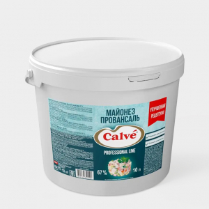 «Calve», майонез «Провансаль» 67%, 10л, 9,6 кг