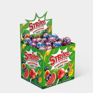 «Strike», карамель на палочке «Ягодно-фруктовый микс», 11,3 г (упаковка 50 шт)
