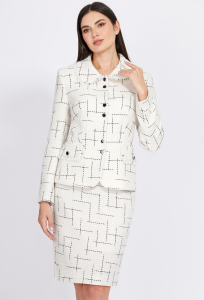 Комплект Bazalini 4957/4966 молочно-чёрный