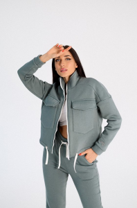 Толстовка на молнии (укор.) 322244Wbм