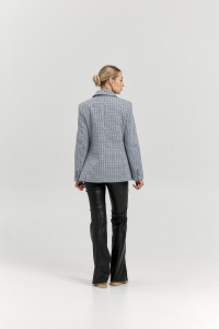 Пальто женское демисезонное 27200 (голубой)