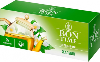 «Bontime», чай зелёный «Жасмин», 25 пакетиков, 37,5г