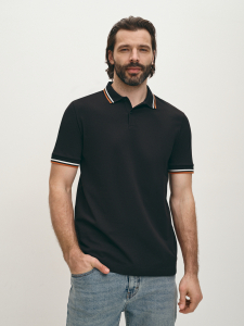 Поло из хлопкового трикотажа