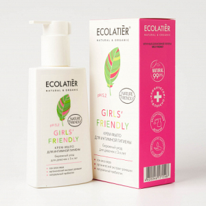 Ecolatier Inspirat.Мыло-крем д/интим.гигиены Girls Friendly Бережн.уход д/дево 250мл с дозат.